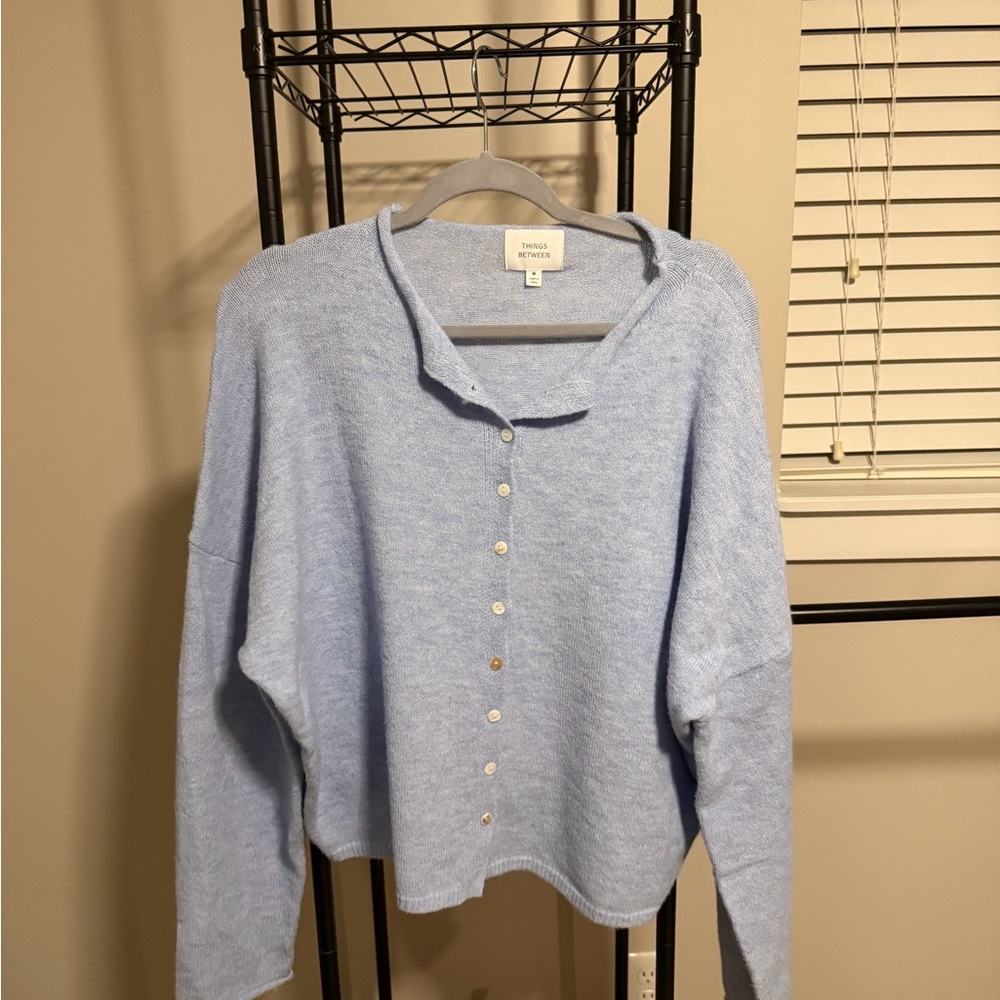 Women's Blue Button Down Shirt